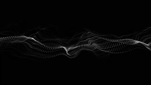 Dynamic wave of particles. Abstract futuristic background. Stock Footage 169360501