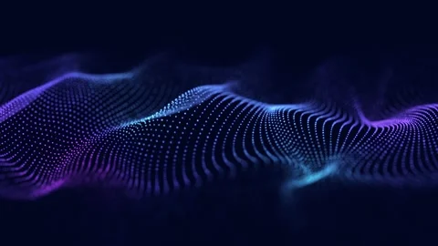 Dynamic wave of particles. Abstract futuristic background. Stock Footage 169360524