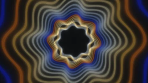 Dynamic wave patterns create a vibrant tunnel effect in Stock Footage 339456929
