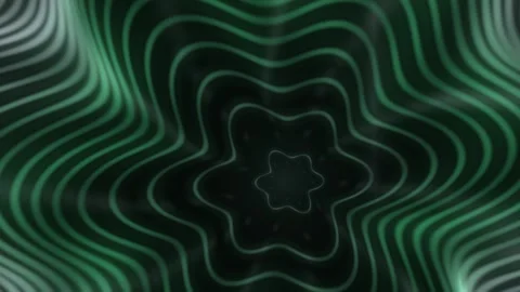 Dynamic wave patterns in green tones create a flowing Stock Footage 340360363