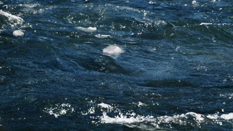 Dynamic Waves and Rolling Waters A Captivating Scenic Overview of the Oceans Stock Footage 306918658