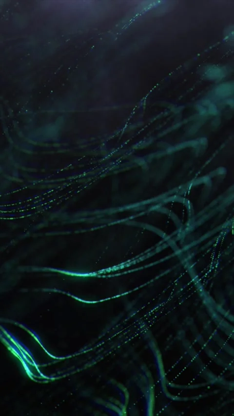 Dynamic waves of color move in a captivating dance Stock Footage 313210173