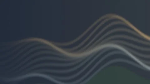 Dynamic waves create motion in a dark background Stock Footage 339588915