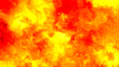 Dynamic Waves of Fiery Energy in Motion Stock Footage 294136412
