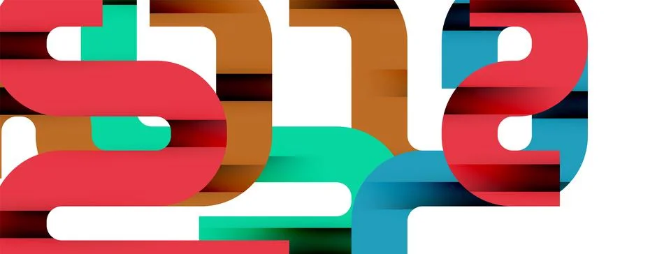 Dynamic waves, flowing lines, stripes vector geometric elements minimal pattern Illustrazione stock