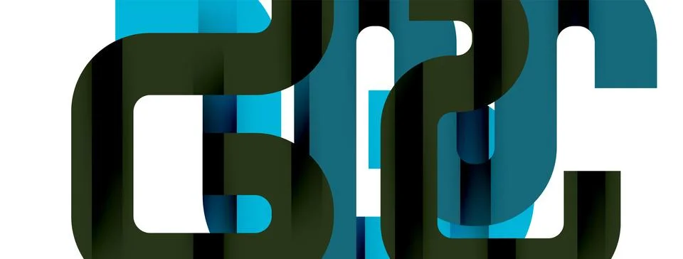 Dynamic waves, flowing lines, stripes vector geometric elements minimal pattern 스톡 일러스트