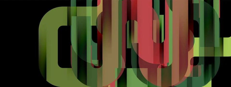 Dynamic waves, flowing lines, stripes vector geometric elements minimal pattern Illustrazione stock