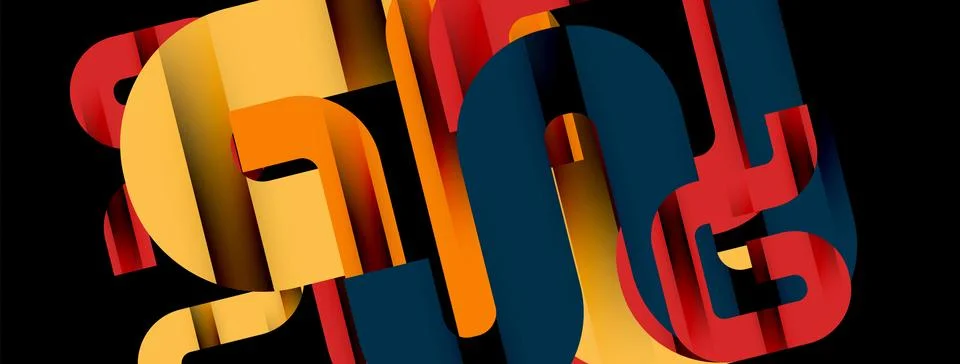 Dynamic waves, flowing lines, stripes vector geometric elements minimal pattern 스톡 일러스트