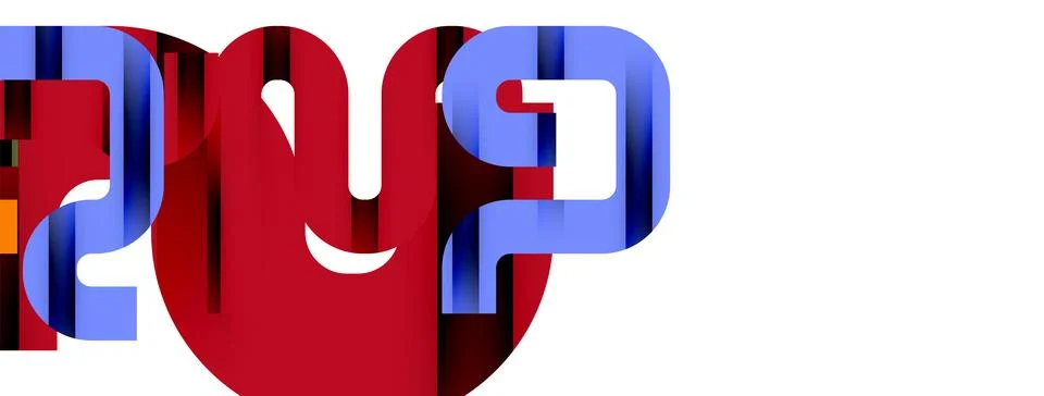 Dynamic waves, flowing lines, stripes vector geometric elements minimal pattern Illustrazione stock