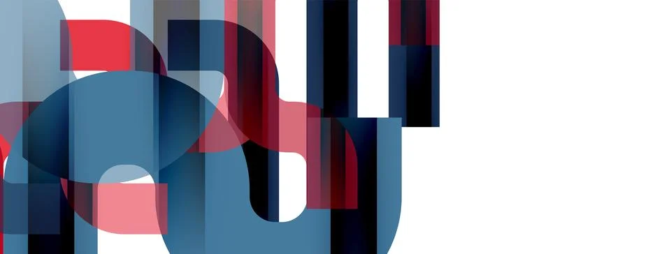 Dynamic waves, flowing lines, stripes vector geometric elements minimal pattern Illustrazione stock