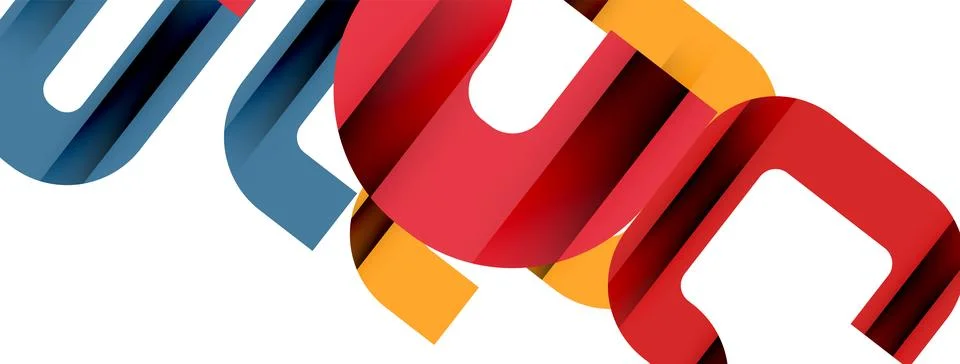 Dynamic waves, flowing lines, stripes vector geometric elements minimal pattern Illustrazione stock