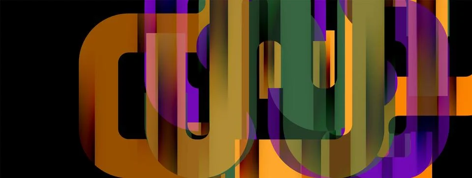 Dynamic waves, flowing lines, stripes vector geometric elements minimal pattern Illustrazione stock