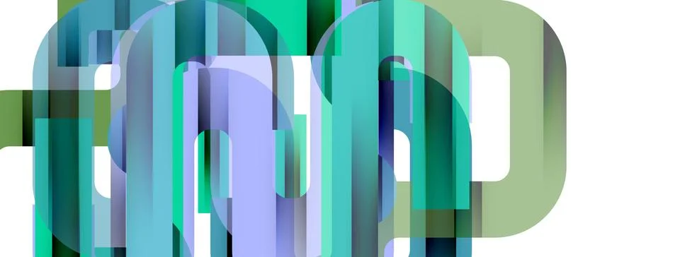 Dynamic waves, flowing lines, stripes vector geometric elements minimal pattern Stockillustratie