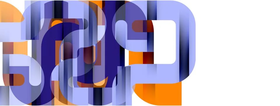 Dynamic waves, flowing lines, stripes vector geometric elements minimal pattern 스톡 일러스트