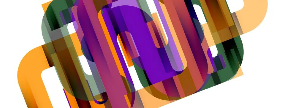 Dynamic waves, flowing lines, stripes vector geometric elements minimal pattern Illustrazione stock