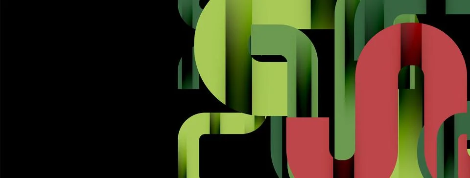 Dynamic waves, flowing lines, stripes vector geometric elements minimal pattern Illustrazione stock