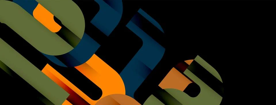 Dynamic waves, flowing lines, stripes vector geometric elements minimal pattern 스톡 일러스트