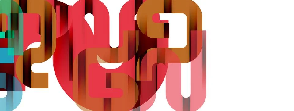 Dynamic waves, flowing lines, stripes vector geometric elements minimal pattern Illustrazione stock