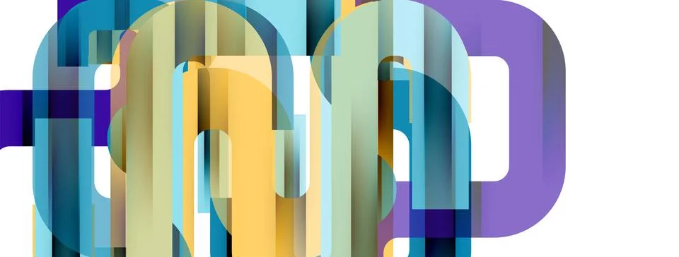 Dynamic waves, flowing lines, stripes vector geometric elements minimal pattern Illustrazione stock