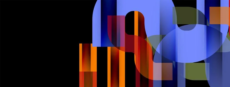 Dynamic waves, flowing lines, stripes vector geometric elements minimal pattern 스톡 일러스트