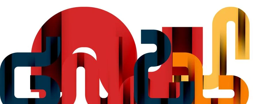 Dynamic waves, flowing lines, stripes vector geometric elements minimal pattern イラスト素材