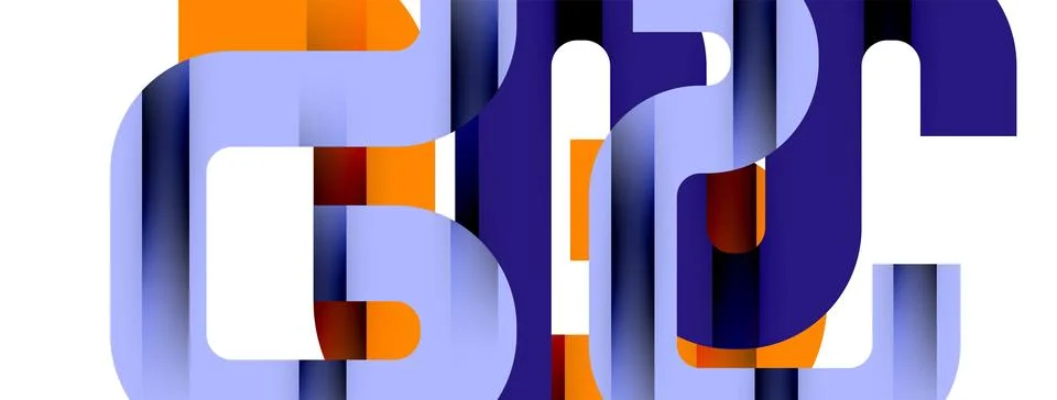 Dynamic waves, flowing lines, stripes vector geometric elements minimal pattern 스톡 일러스트