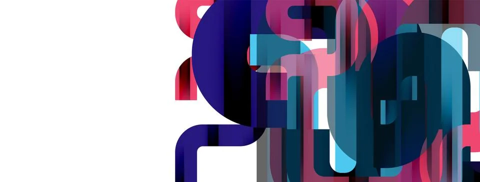 Dynamic waves, flowing lines, stripes vector geometric elements minimal pattern Illustrazione stock