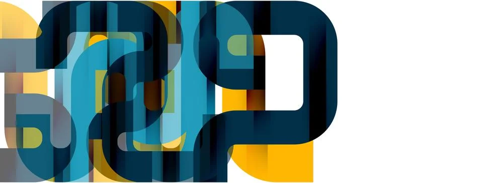 Dynamic waves, flowing lines, stripes vector geometric elements minimal pattern Illustrazione stock