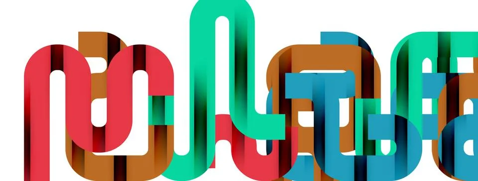 Dynamic waves, flowing lines, stripes vector geometric elements minimal pattern 스톡 일러스트