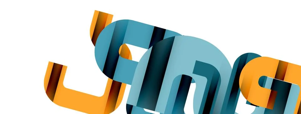 Dynamic waves, flowing lines, stripes vector geometric elements minimal pattern Illustrazione stock