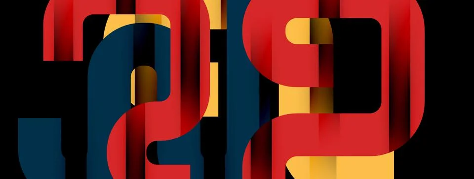 Dynamic waves, flowing lines, stripes vector geometric elements minimal pattern Stockillustratie