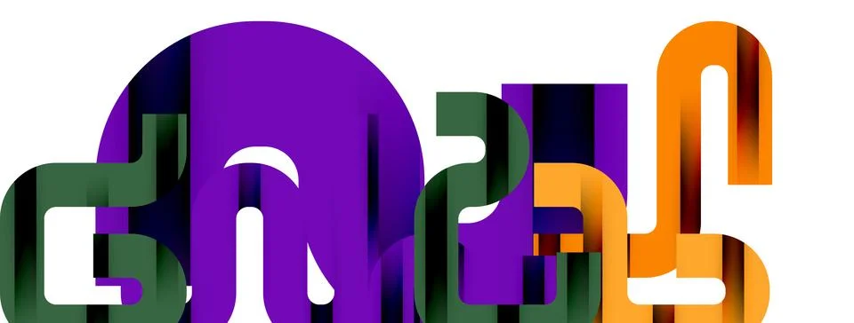 Dynamic waves, flowing lines, stripes vector geometric elements minimal pattern Stock Illustration