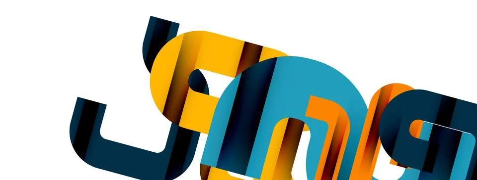 Dynamic waves, flowing lines, stripes vector geometric elements minimal pattern Illustrazione stock