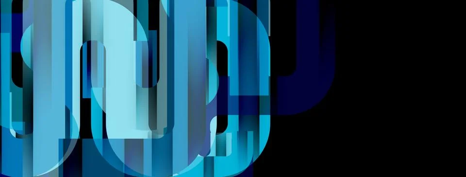 Dynamic waves, flowing lines, stripes vector geometric elements minimal pattern Illustrazione stock