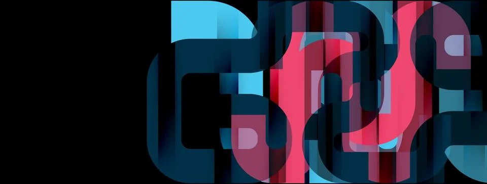 Dynamic waves, flowing lines, stripes vector geometric elements minimal pattern Stock Illustration