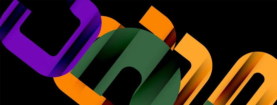 Dynamic waves, flowing lines, stripes vector geometric elements minimal pattern 스톡 일러스트