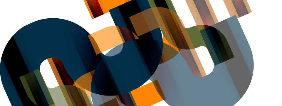 Dynamic waves, flowing lines, stripes vector geometric elements minimal pattern Stock Illustration