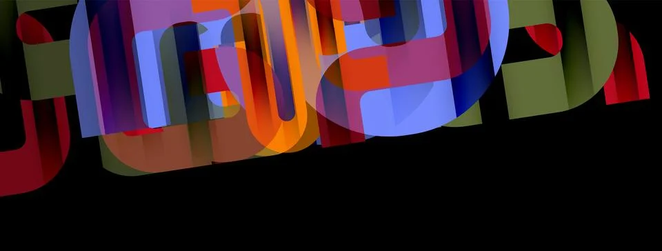 Dynamic waves, flowing lines, stripes vector geometric elements minimal pattern Illustrazione stock