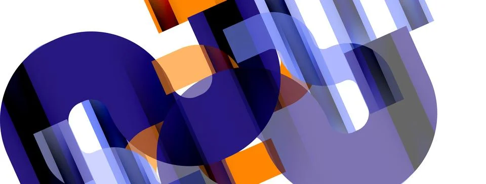 Dynamic waves, flowing lines, stripes vector geometric elements minimal pattern Illustrazione stock