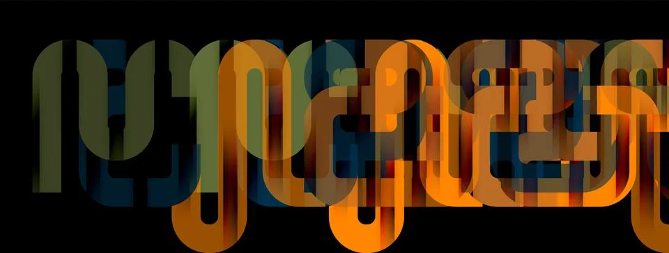 Dynamic waves, flowing lines, stripes vector geometric elements minimal pattern Illustrazione stock