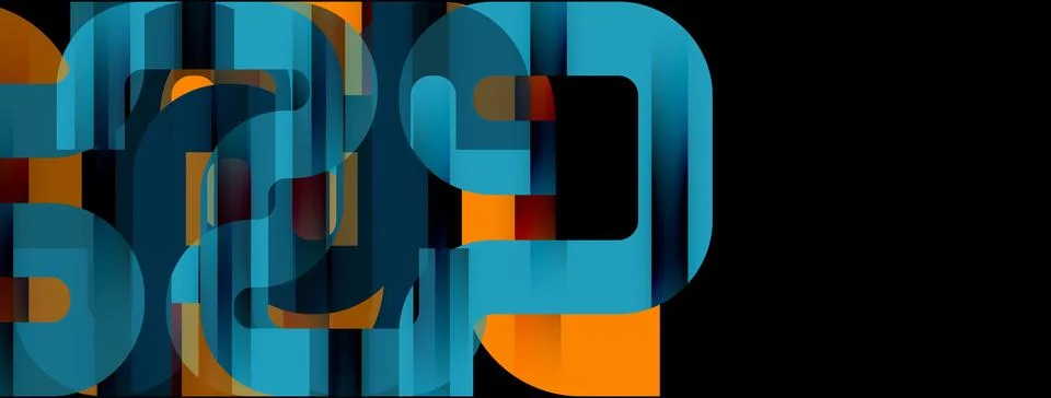 Dynamic waves, flowing lines, stripes vector geometric elements minimal pattern Illustrazione stock