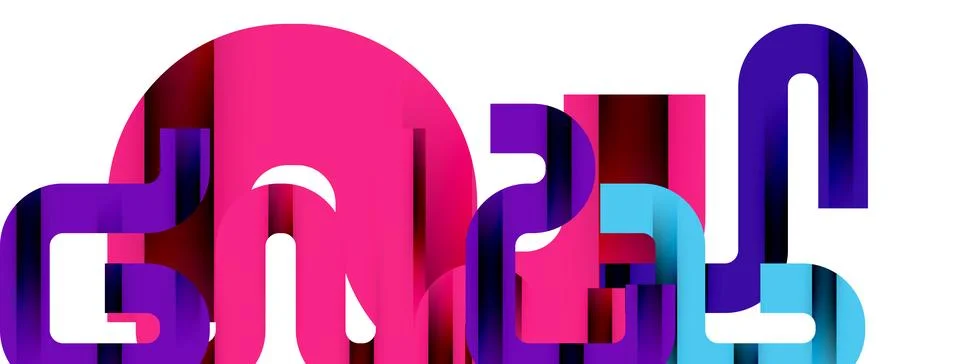 Dynamic waves, flowing lines, stripes vector geometric elements minimal pattern 스톡 일러스트