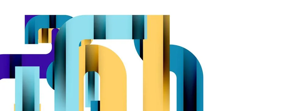 Dynamic waves, flowing lines, stripes vector geometric elements minimal pattern 스톡 일러스트