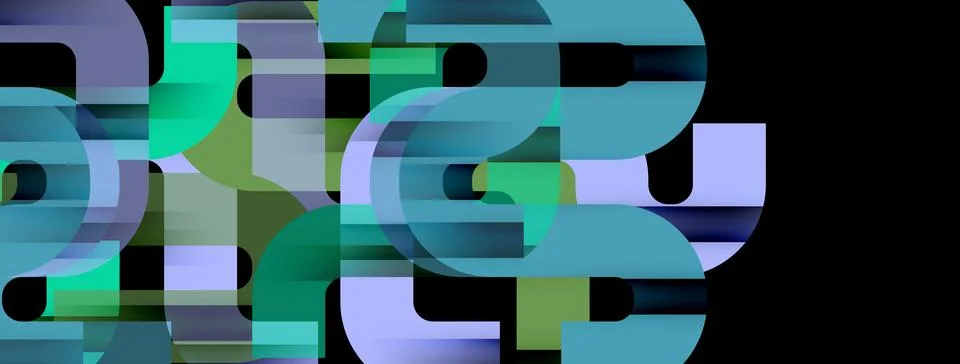 Dynamic waves, flowing lines, stripes vector geometric elements minimal pattern Stock Illustration