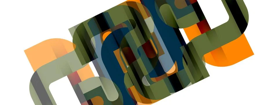 Dynamic waves, flowing lines, stripes vector geometric elements minimal pattern Stock Illustration