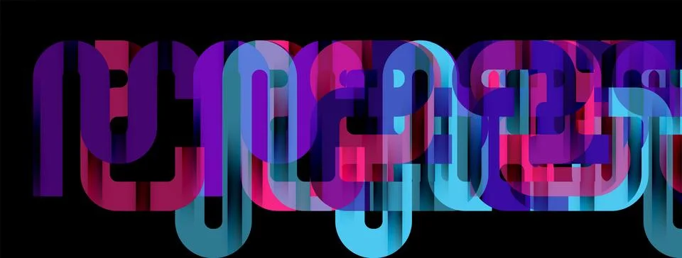 Dynamic waves, flowing lines, stripes vector geometric elements minimal pattern Illustrazione stock