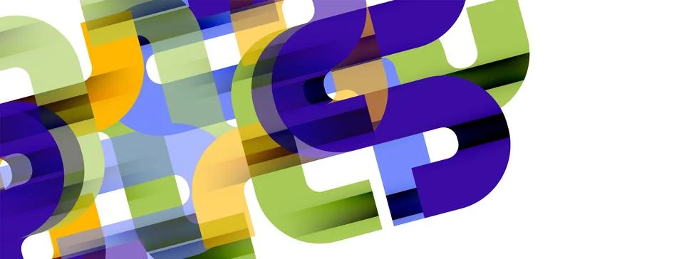 Dynamic waves, flowing lines, stripes vector geometric elements minimal pattern Stock Illustration