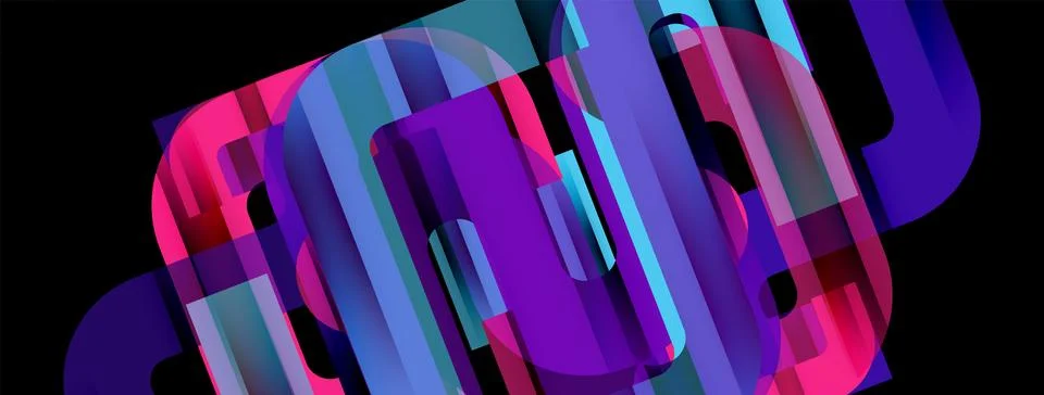 Dynamic waves, flowing lines, stripes vector geometric elements minimal pattern 스톡 일러스트