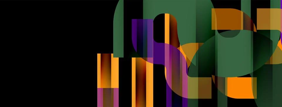 Dynamic waves, flowing lines, stripes vector geometric elements minimal pattern 스톡 일러스트