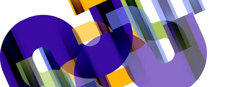 Dynamic waves, flowing lines, stripes vector geometric elements minimal pattern Stock Illustration